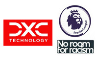 Premier League Badge&no room for racism&DXC Technology